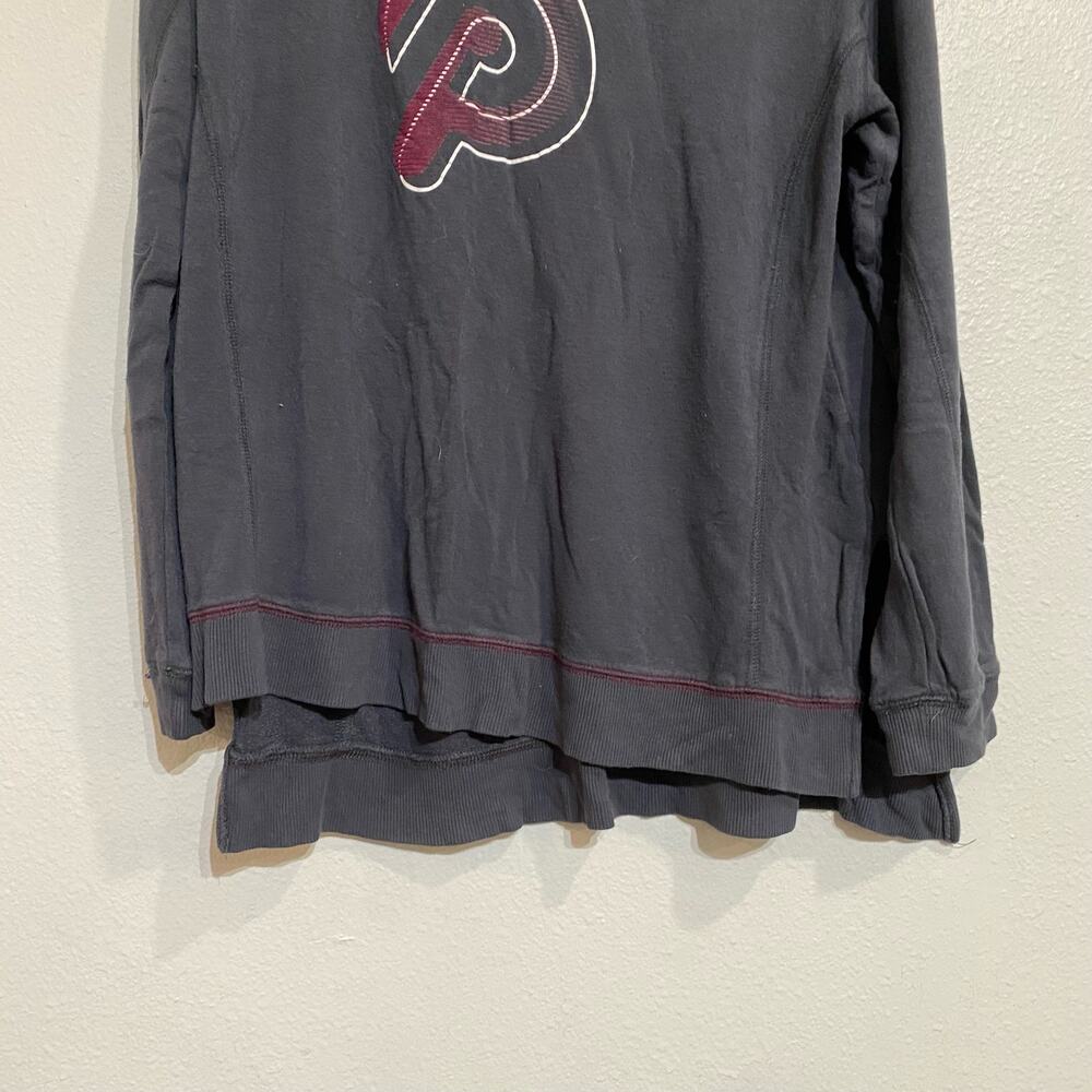 Peleton Gray Weekender Side Slit Pullover Sweater… - image 4